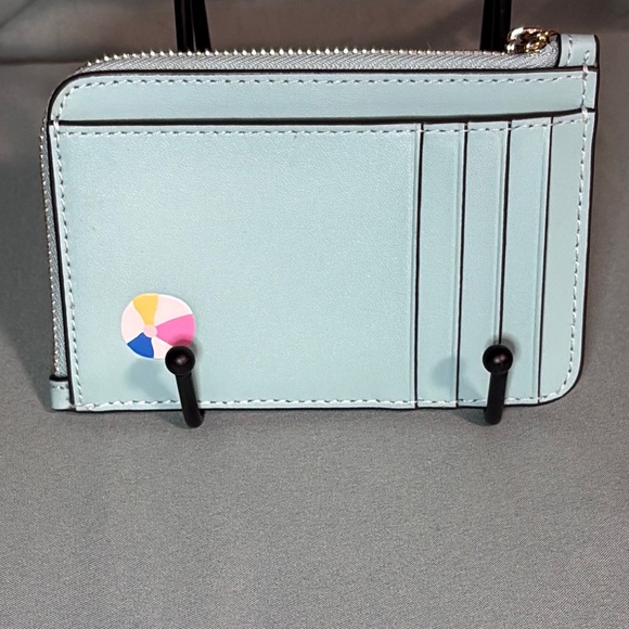 Kate Spade Poolside Swimmer Zip Card Holder Wallet Key Ring NWT - Picture 3 of 6